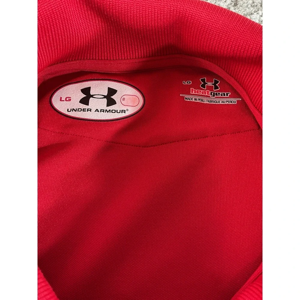 Under Armor/ Utah ‎ Heat Gear Large Short Sleeve Red
